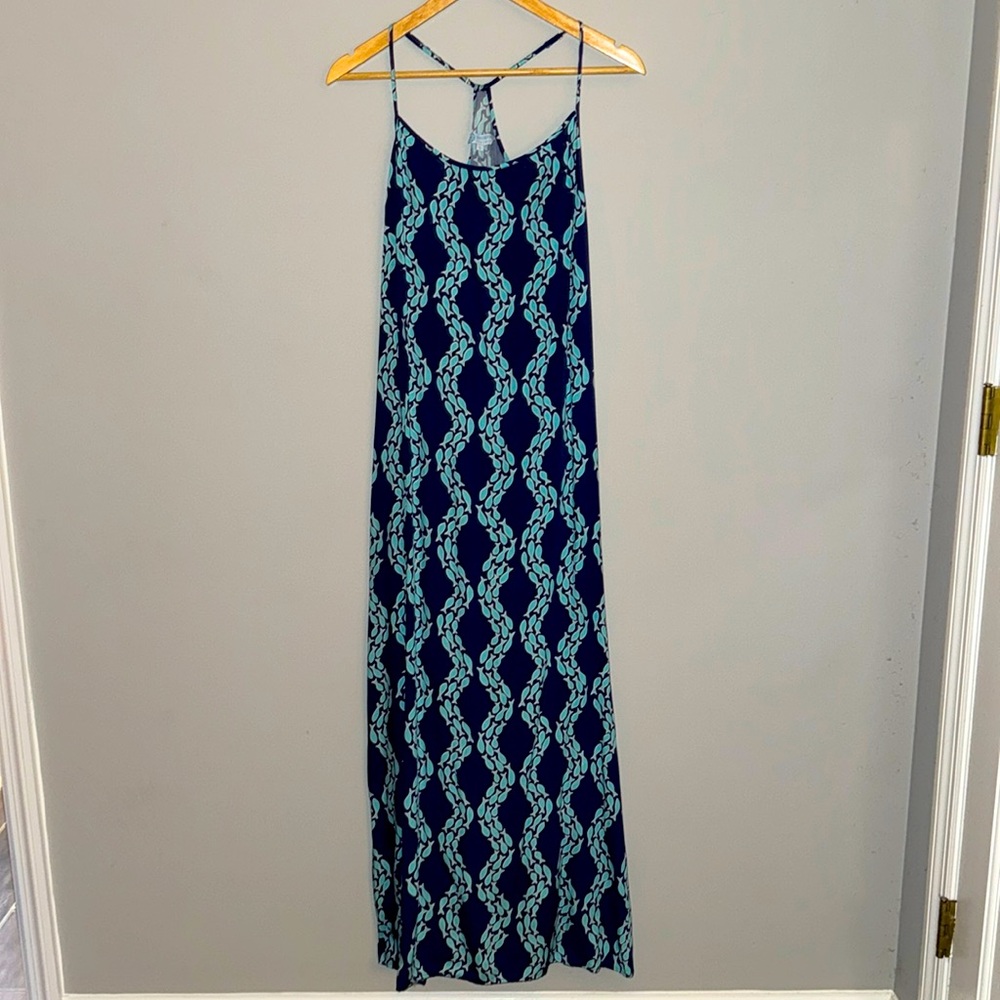 Escapada Living Dark Blue Dress with Light Blue Fish